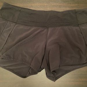 Lululemon Speed Up Mid Rise Lined Short 4”, black
